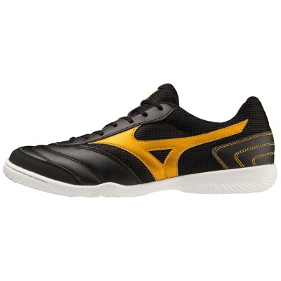 Zapatillas de Fútbol Sala Mizuno Morelia Sala Club IN Mujer Negros / Dorados - Chile M051CDHGKZ
